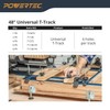 POWERTEC 71170 17-Piece Universal T-Track Kit w/ 48-Inch T Track