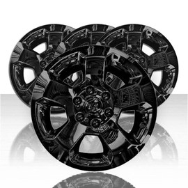 Set of 4 18" 5 Spoke Wheel Skins for 2019-2021 Ram 1500 Tradesman - Gloss Black
