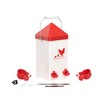 RentACoop 1 Gallon PVC Chicken Waterer with 2 Auto-Fill Cups,