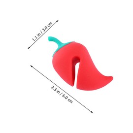 4pcs Lid Lifters Carrots and Peppers Shaped Pot Lid Holders Spill Proof Lid Lifter Kitchen Pots Cute Cartoon Design Prevent Boil Over Reduce Spills Kitchen Gadgets