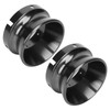 1 Pair 10 Inch NAB Hub Adapters Polished Aluminum Alloy