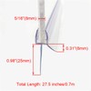 Cozylkx Frameless Shower Door Bottom Seal with Drip Rail 5/16"