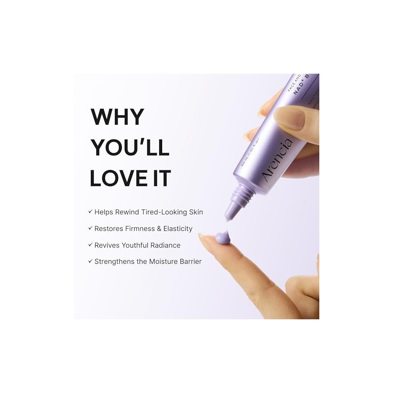 Arencia NAD+ Serum Booster with 5% NAD+ Complex & Resveratrol,