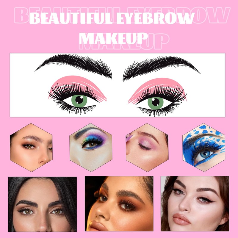 24 Pieces Eyebrow Stencils Women's Set, Reusable Eyebrow Stencils, Eyebrow