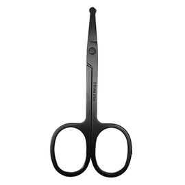 Herolland Premium Nose Hair Scissors, Ear and Nose Hair Trimmer Clipper, Curved Safety Blades with Rounded Tip for Trimming (Black)