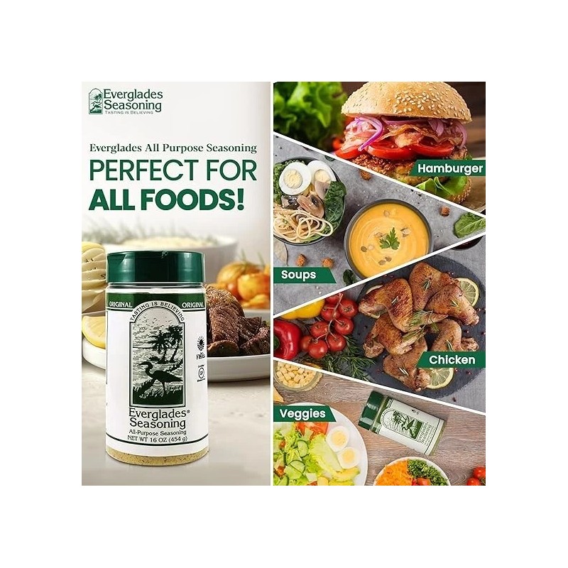 N/A Everglades All Purpose Seasoning Original 16 Ounce Use on