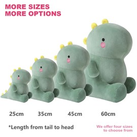 shownicer Plush Toy Dinosaur, Cuddly Stuffed Toy, Kawaii Dino, Throw Cushion Doll, Gift for Children, Girls, Boys