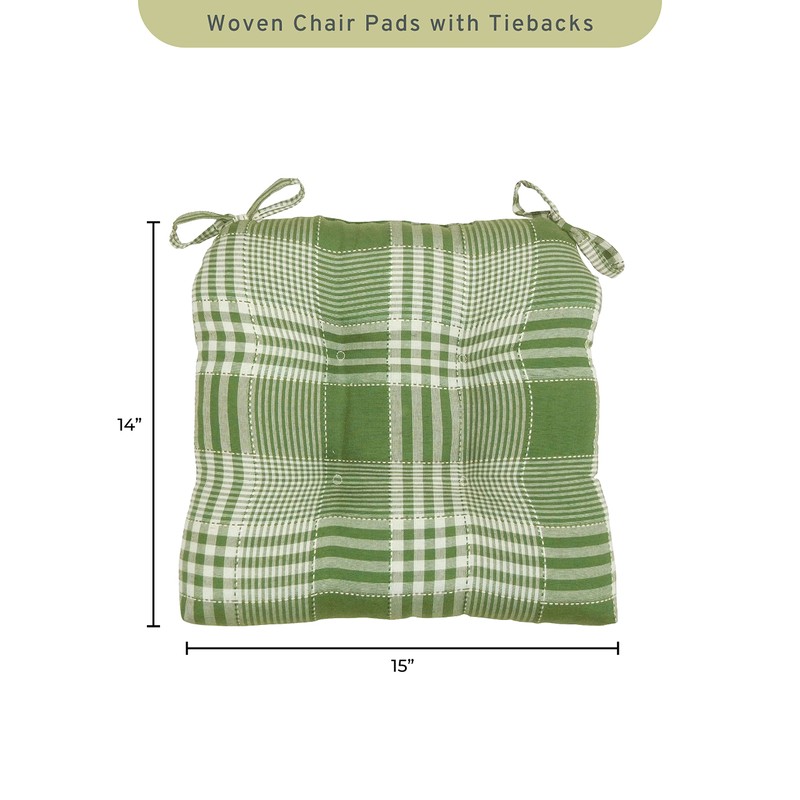 Arlee Chair Cushions for Dining Chairs, Set of 2 -