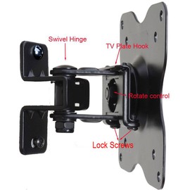 VideoSecu TV Wall Mount Fits LG 22" 24" 26" 22LF4520 24LF4520 28LF4520 29LB4505 22LN4510 22LN4500 24LN4510 26LN4500 29LN4510 Flat Panel Screen Displays LCD Monitor 3FF