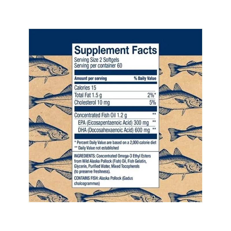 Aceite De Pescado Prenatal Wileys Finest Dha 120 Cpsulas