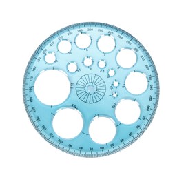 Acooruiteng Circle Stencil Template Drawing Stencil Plastic Templates Measuring Round Hole Ruler Tool Multi Function Circle Stencils for Painting for Studying Designing Office