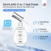 Esmalte De Uñas Saviland, Base 3 En 1, Fortalecedor De