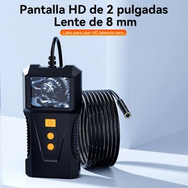 EAHSAP Endoscopio Industrial con 2”Pantalla IPS de Alta Definición,Tubo de 2 M,Impermeable IP67,Boroscopio para Inspeccionar el Interior de Automóviles,Tuberías y Equipos Diversos