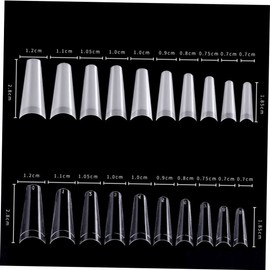Outanaya 2sets Nail Art Display Fake Nail Tips Palette Manicure Accessories 500pcs*2