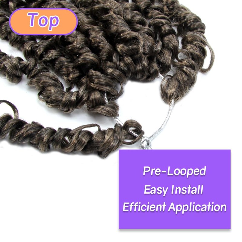 Boho Crochet Passion Twist Hair Pre looped 14 Inch 8