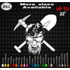 Cbcdecals - Coal Miner Pick an Shovel Skull Vinyl Decal