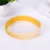 Yellow Womens Sequin Polyester Fancy Dress Headband 38 x 3cm