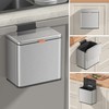 Mbillion Kitchen Compost Bin Hanging Trash Can with Lid 1.05