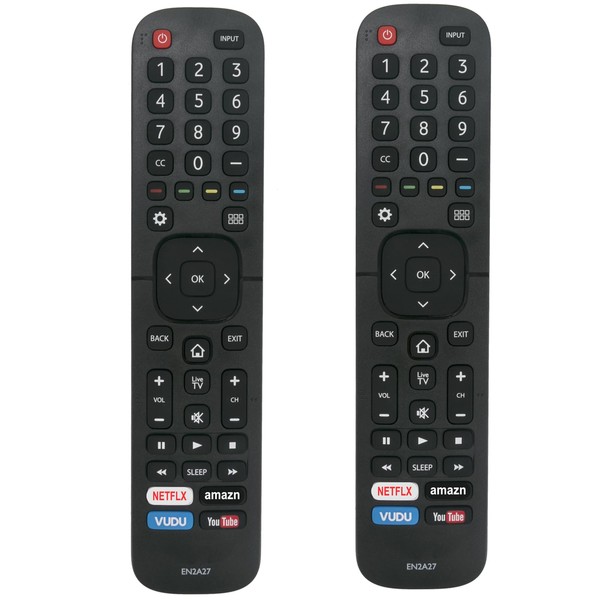 【Pack of 2】 Replace Universal Remote Control EN2A27 Work for