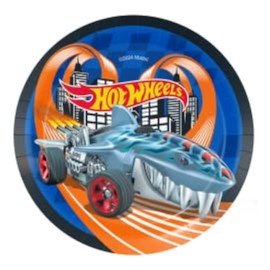 BeenSmile, HOT WHEELS 8 Plates 18 cm Disposable Plates for Children's Birthday Parties Theme Party Decoration