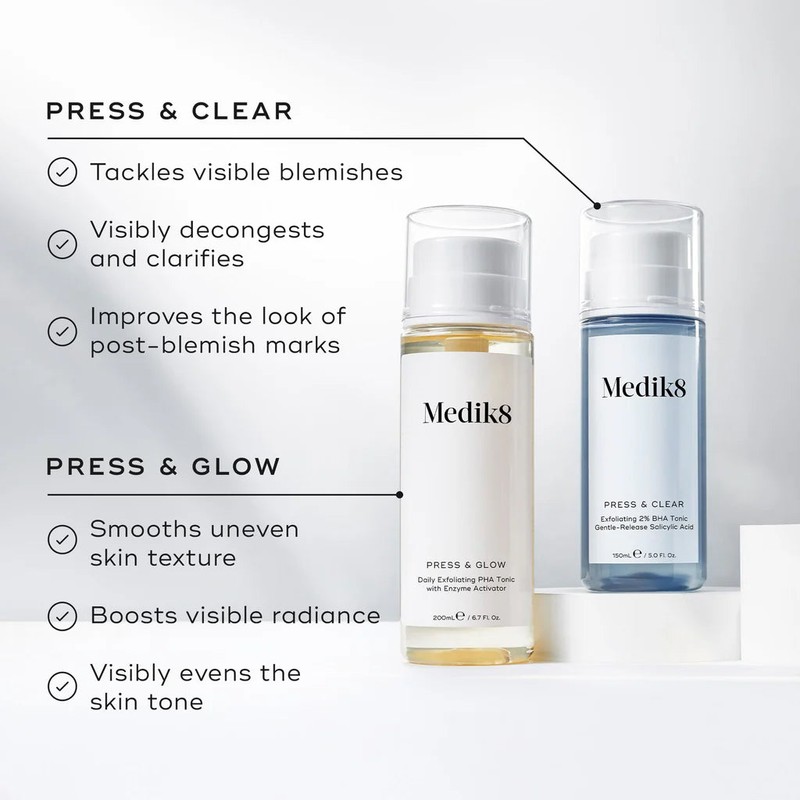 Medik8 Press & Clear Exfoliating BHA Tonic 150ml