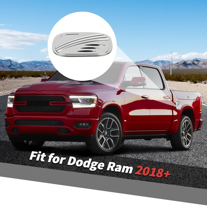 Fuel Tank Cap Gas Cover Trim Fit for Dodge Ram