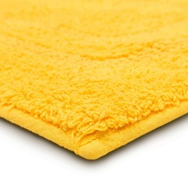 Yellow Shower Rugs for Bathroom Size 1 9" x 2 10', Extremely Soft Plush Versatile Durable & Functional 100% Cotton Reversible Luxuriously Thick | All Season Extraordinary Absorbency Long Lasting