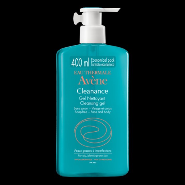 Avene Cleanance Soapless Gel Cleanser, 400ml