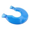1400ml U Shaped Hot Water Bag Translucent Blue PVC Heating