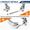3.0 Inch V Band Exhaust Clamp with Flange Male Female