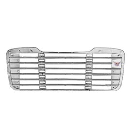 Mytee Products Heavy Duty Chrome Bumper Cover Grille w/o Bug Screen Compatible w/Freightliner M2 Business Class 100, 106, 112 2002-2022 - Upper Radiator Hood Grill Replaces A1714787001, A1714104001
