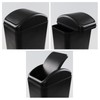 Readsky Cubo de Basura con Tapa Basculante 14 Litros, Negro