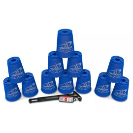 Speed Stacks Blue Sport Stacking Cups Set for Kids Develop Motor Skills and Agility
