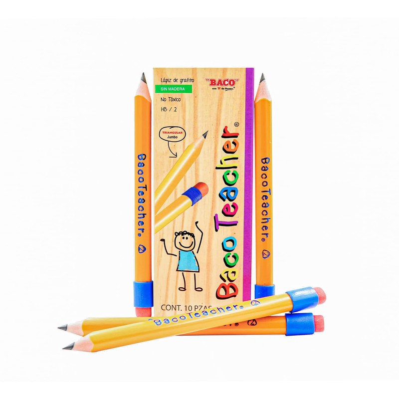 Baco | Lápiz de Grafito Bacoteacher Jumbo Triangular HB/2 -