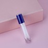 25pcs Empty Plastic 6ml Round Blue Lip Gloss Tubes with