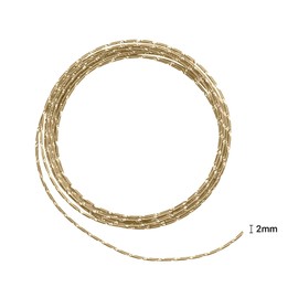 Vaessen Creative 2 mm x 5 m Aluminium Wire Diamond Cut, Pearl