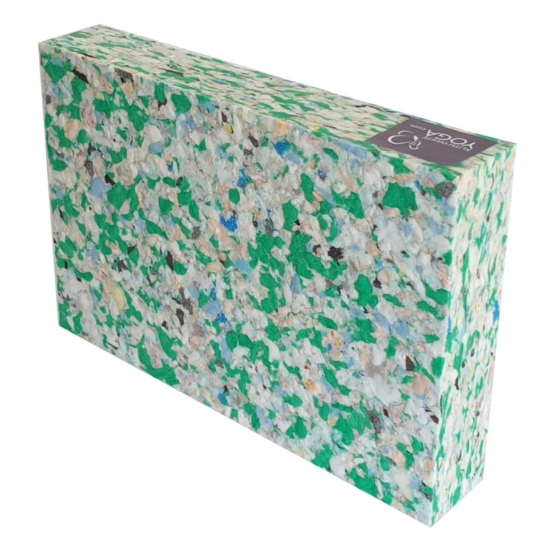 1 x Recycled Chip Foam FULL Yoga Block - 5cm
