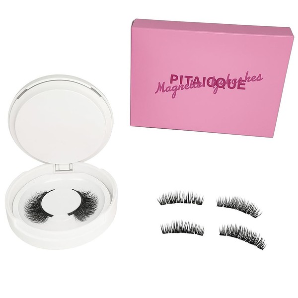Magnetic Eyelashes with Applicator Easy to Wear and Remove Lashes