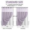 YellyHommy No Hook Shower Curtain with Snap in Liner Set