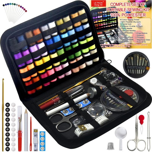 Sewing Kit with Case Portable Sewing Supplies for Home Traveler,