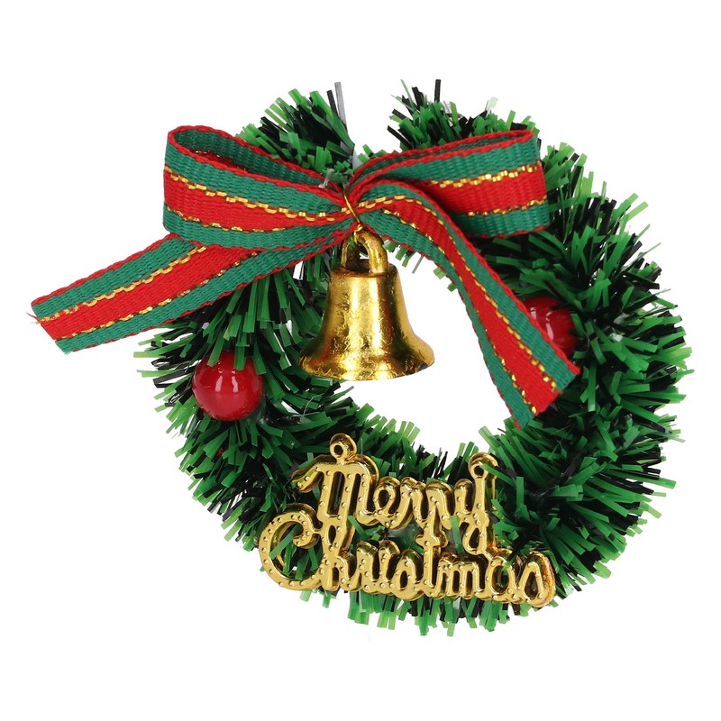 10Pcs Dollhouse Christmas Wreath Exquisite Colors Cute Life Scenes Miniature