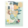 Midori 88766006 Message Card 3D Birthday Forest Animal Pattern