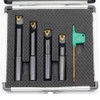 OSCARBIDE 1/2"Round Shank Boring Bar Set, 90 Degree with Indexable