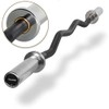 XMark Olympic EZ Curl Bar, Olympic Barbell, 400 lb Weight
