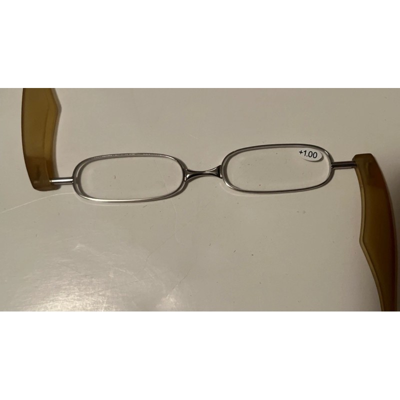 Unbranded On-the-go folding Pod reader Silver/Yellow +1.00