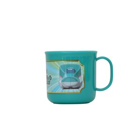 Kanak Placup LPC-001 Dishwasher Safe Shinkansen Plastic Cup [Hayabusa Kagayaki Doctor Yellow] (Hayabusa (Green))