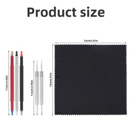 lasuroa 5pcs Watch Repair Tool, Watchmaker Setting Tool Press Kit with 3 Hand Pressers Pusher & 2 Removers for Wristwatch Maintenance