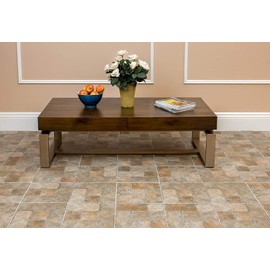 Squares Granite Stone Vinyl Floor Tiles Self Stick Peek Flooring 12'' x 12'' 1-Pack (20 Pieces)