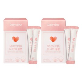 Daily One Oh My Iron, 60g, 2 pieces / 데일리원 오 마이 철분, 60g, 2개
