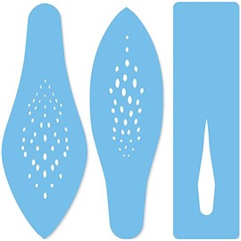 PME SFF20 JEM Lily Stencil, Set of 3, Blue